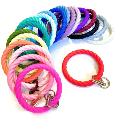 Twisted Bangle Bracelet Key Ring